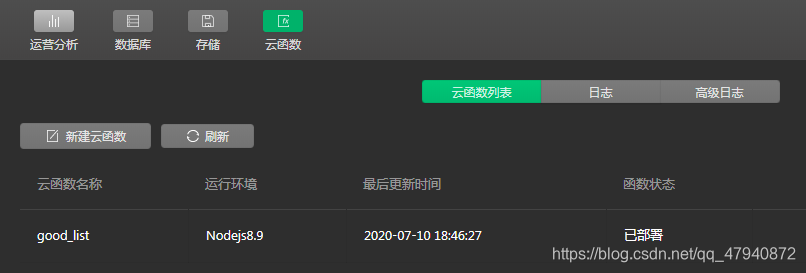 云数据库中的云函数