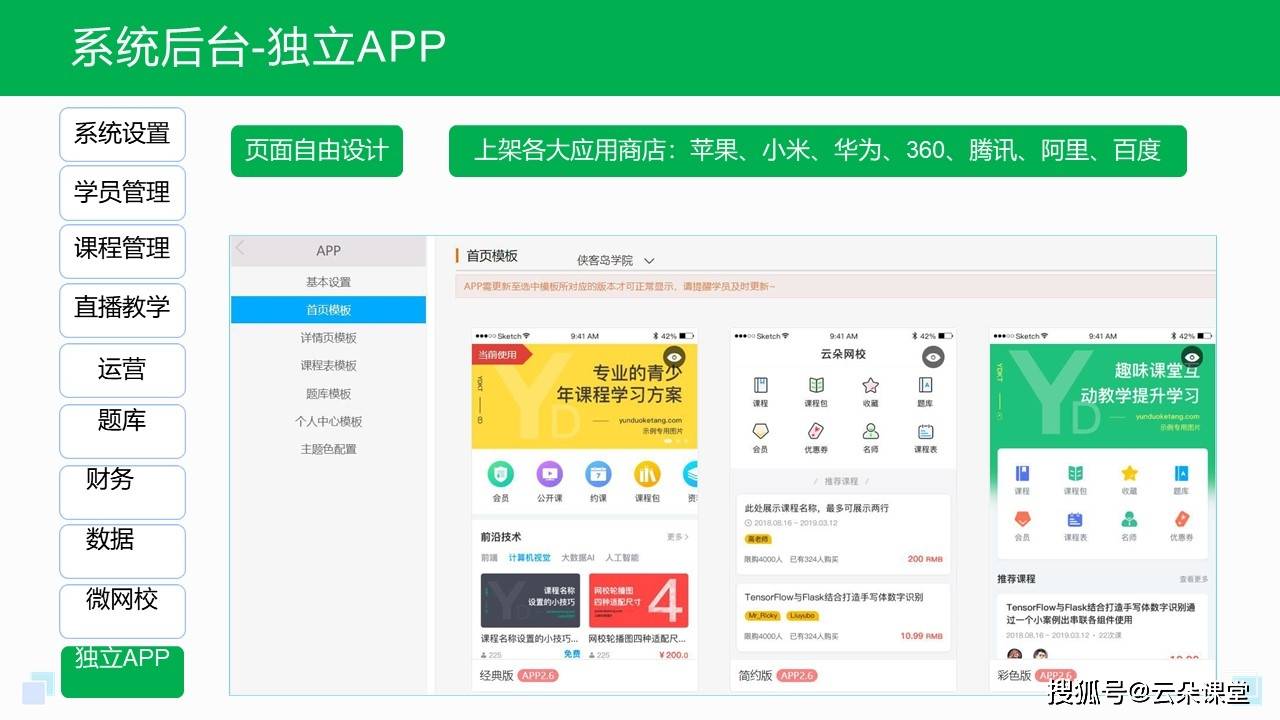 如何制作在线教学App软件?云朵课堂提供全面解决方案