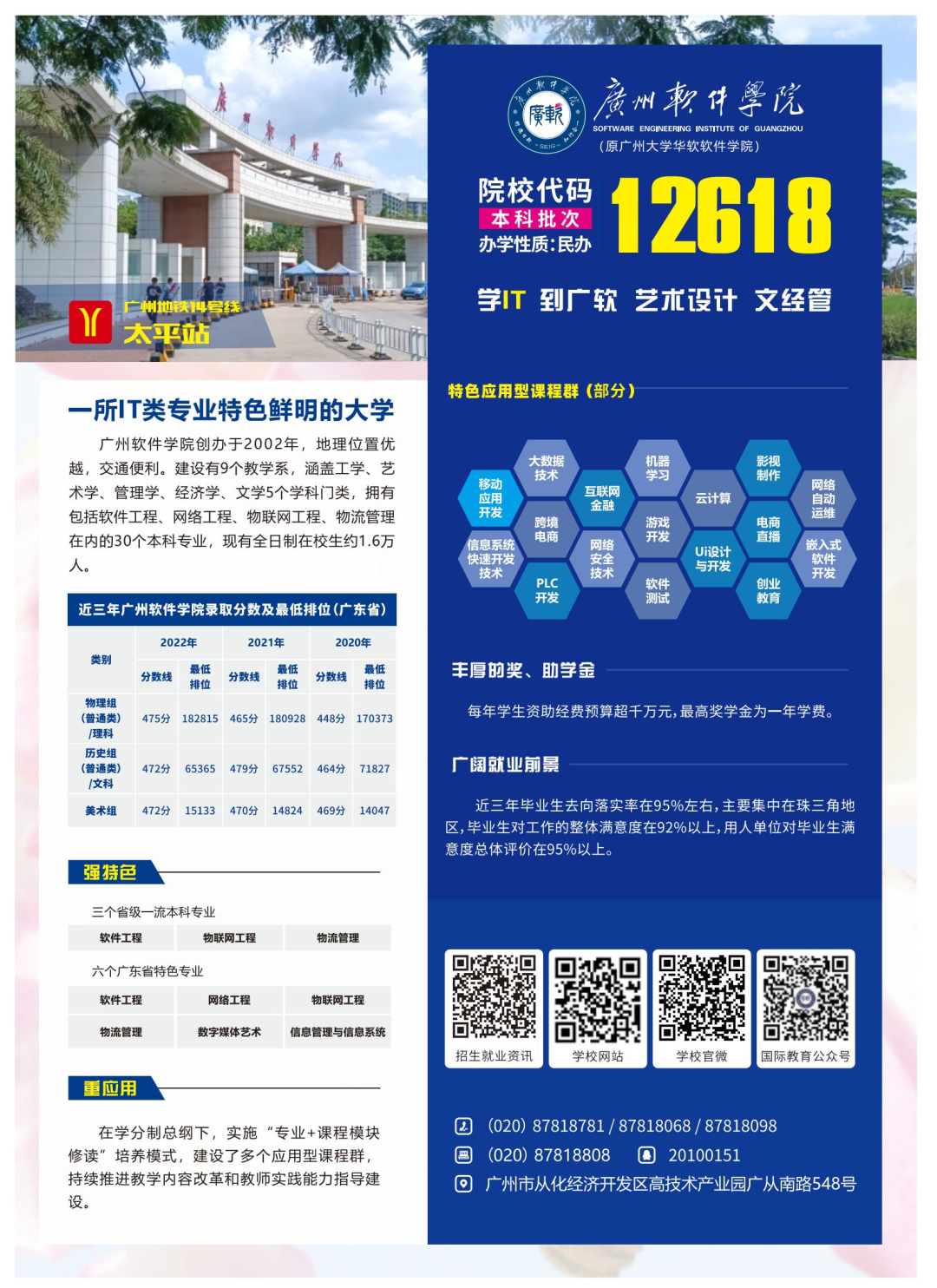 2024年报考广州软件学院必看:12618志愿填报资讯全面汇总