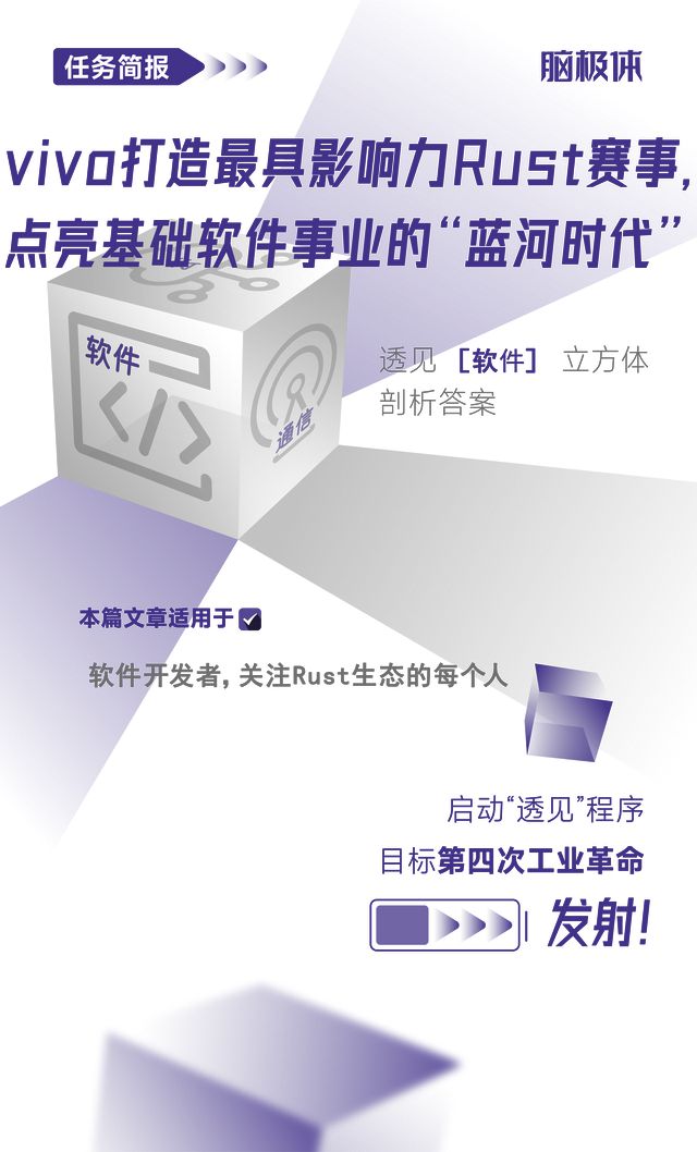vivo举办最具影响力Rust编程大赛,引领基础软件蓝河时代